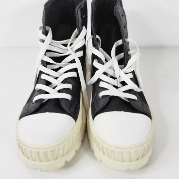 New - French Connection Women's Danika Lace-up High Top Platform Sneakers Sz 11 - Picture 11 of 16
